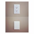 Posdatas CoverPlug White Plastic Outlet Cover, 2PK PO1676673